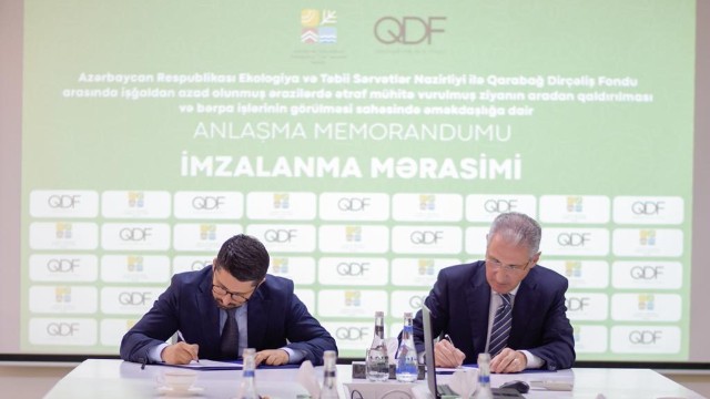 ETSN Qarabağ Dirçəliş Fondu ilə memorandum imzaladı 